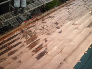銅板葺き屋根