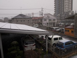 ソーラーパネルの落雪防止