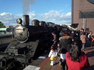 真岡鉄道でSL体験