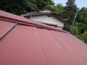 棟板金からの雨漏り