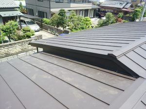 屋根カバー葺き替え後